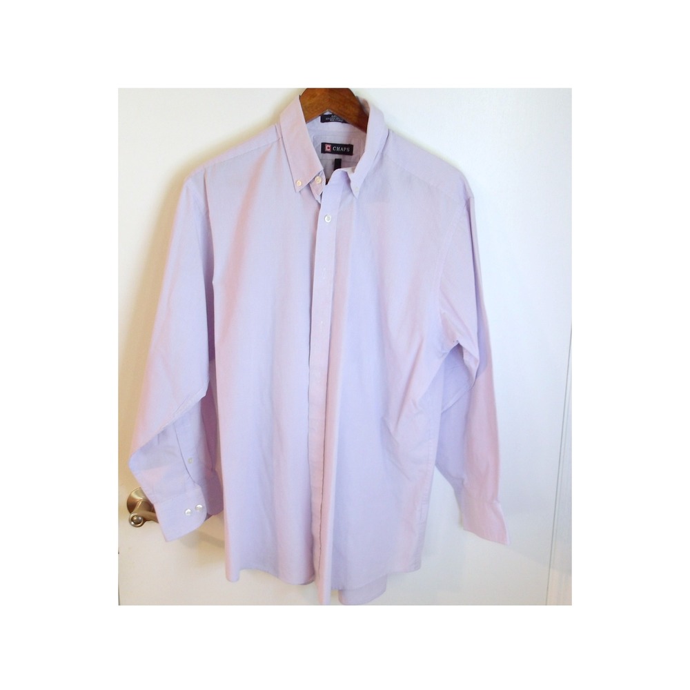 Chaps Button Down‎ Shirt Long Sleeve Dress Shirt Office Wear Size L / #5290